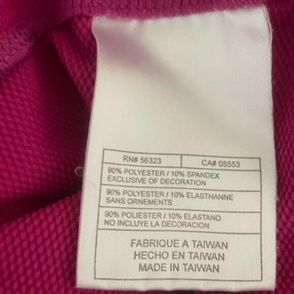 Nike Women Top L Fuchsia Stretch Activewear Textured Sporty Running Walk Gym - Picture 6 of 8